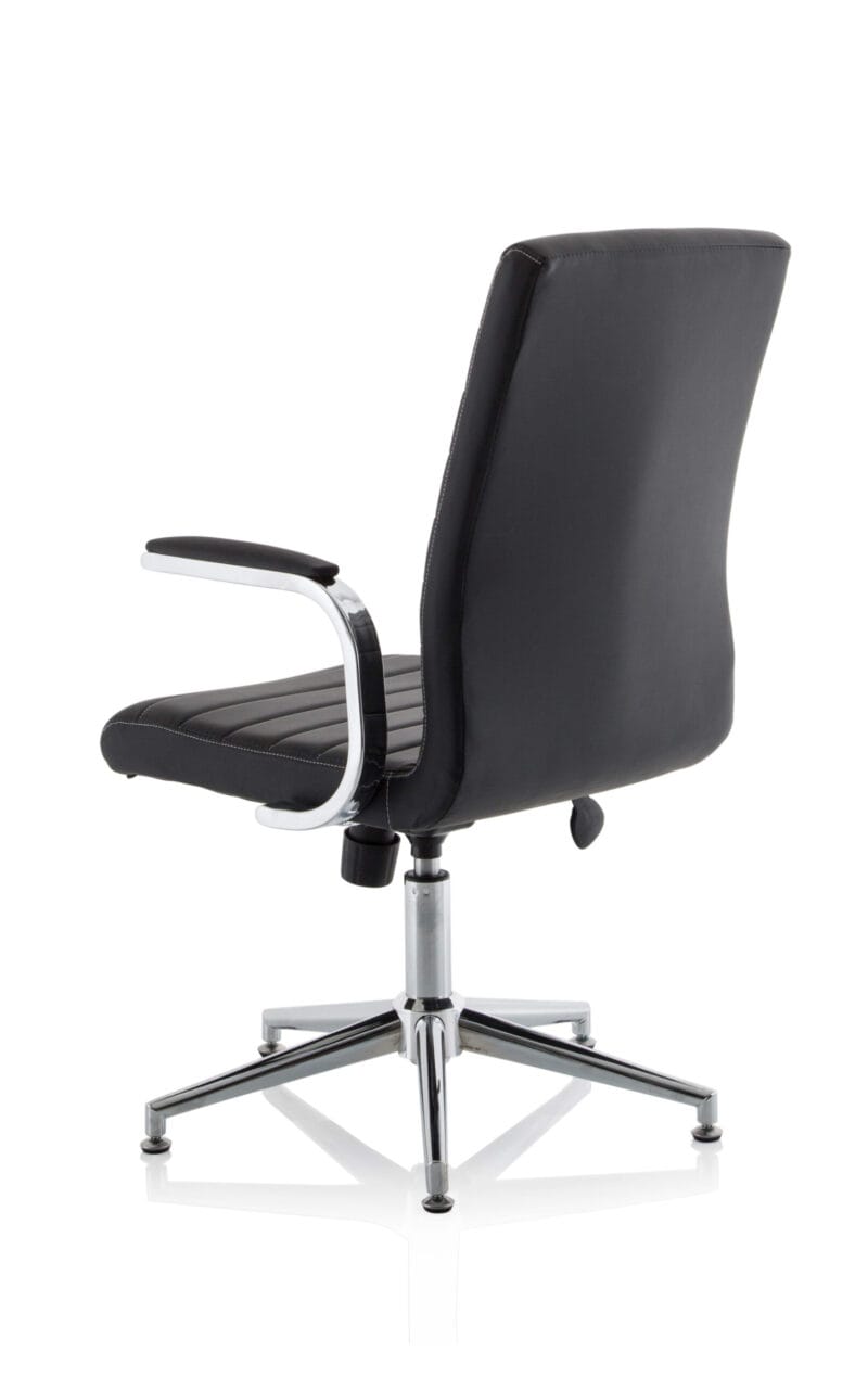 Ezra Medium Back Leather Executive Office Chair with Arms - Image 12