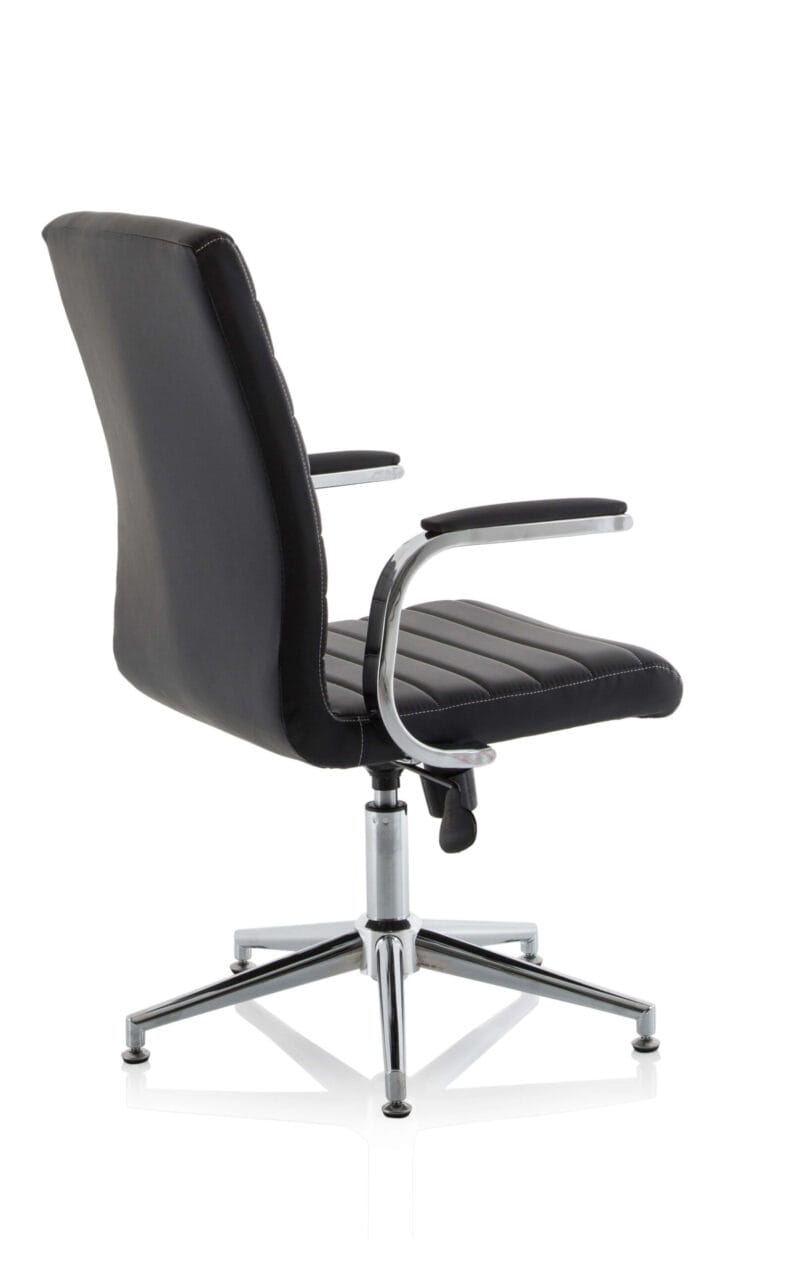 Ezra Medium Back Leather Executive Office Chair with Arms - Image 13