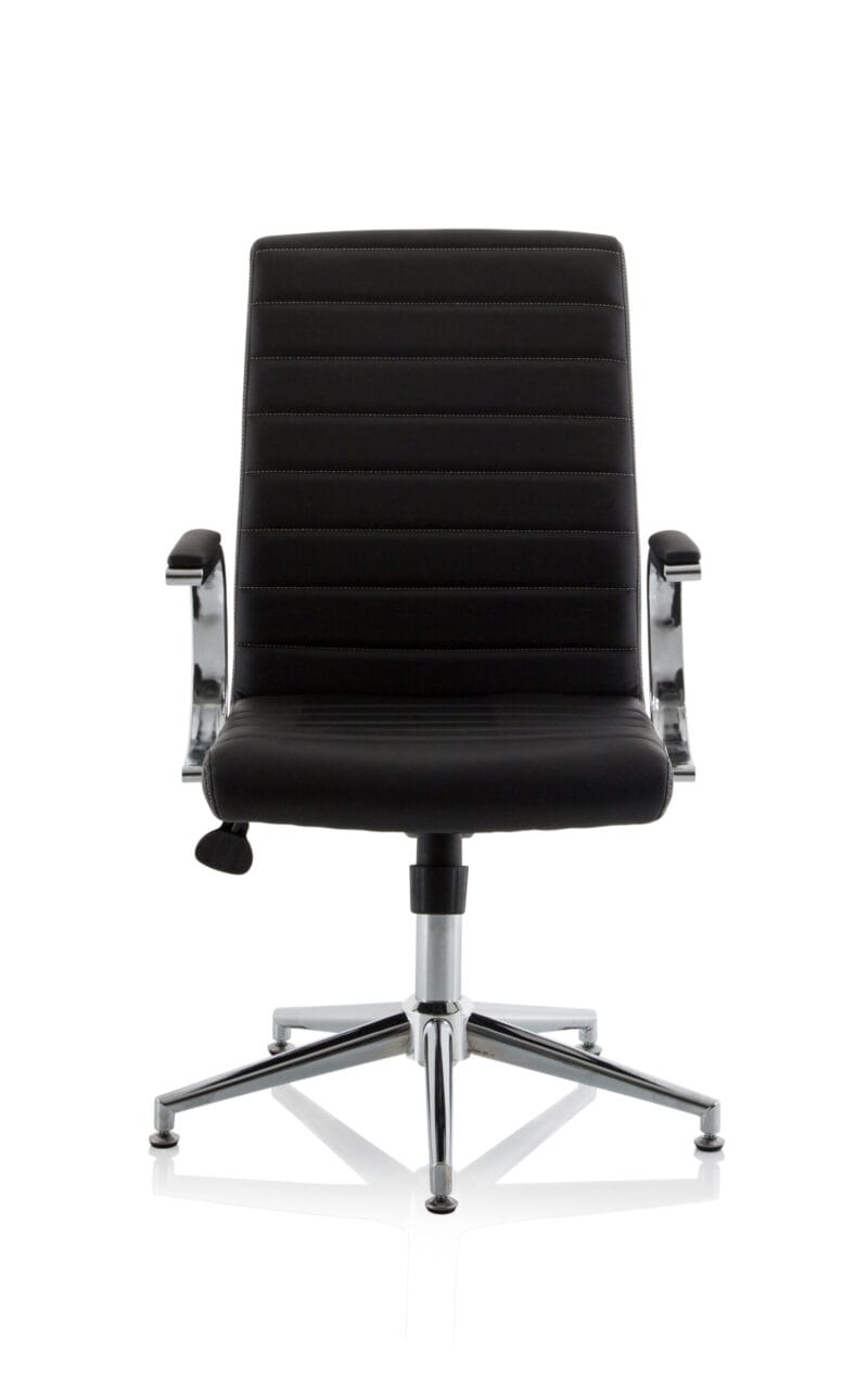 Ezra Medium Back Leather Executive Office Chair with Arms - Image 35