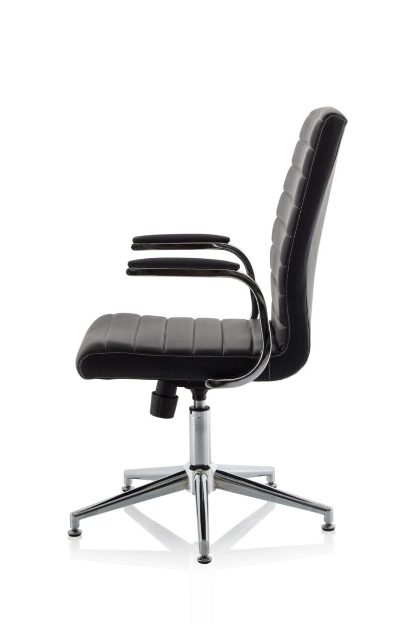 Ezra Medium Back Leather Executive Office Chair with Arms - Image 37