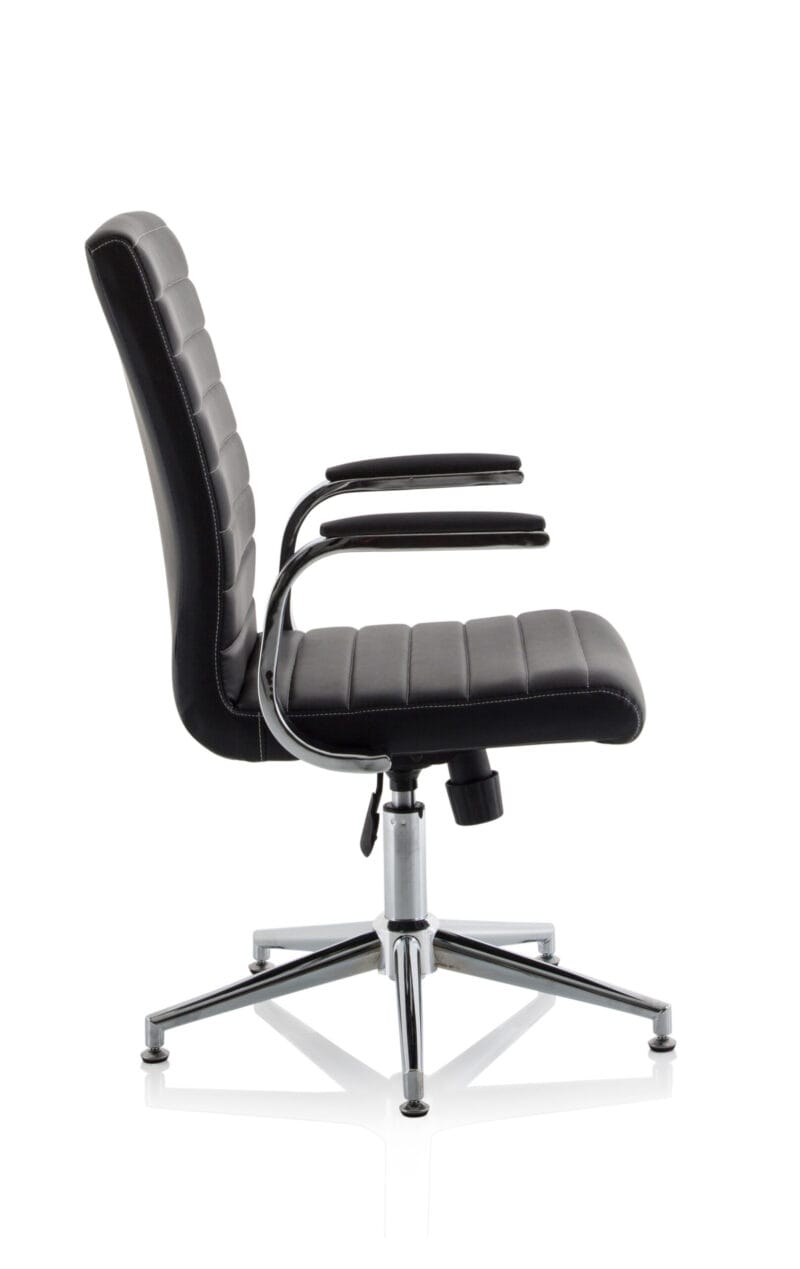 Ezra Medium Back Leather Executive Office Chair with Arms - Image 41