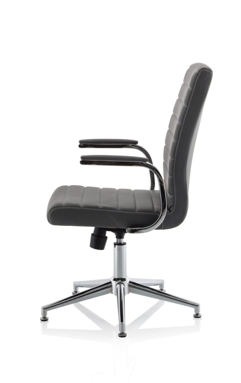 Ezra Medium Back Leather Executive Office Chair with Arms - Image 47