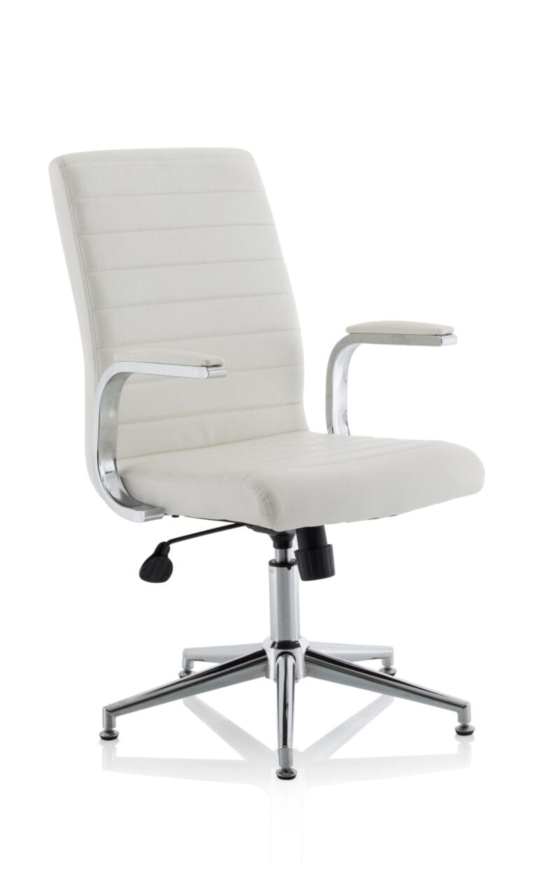 Ezra Medium Back Leather Executive Office Chair with Arms - Image 20