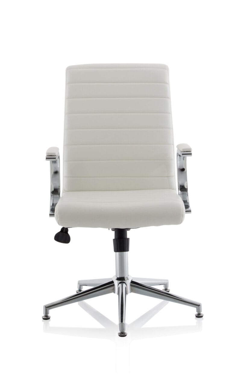 Ezra Medium Back Leather Executive Office Chair with Arms - Image 21