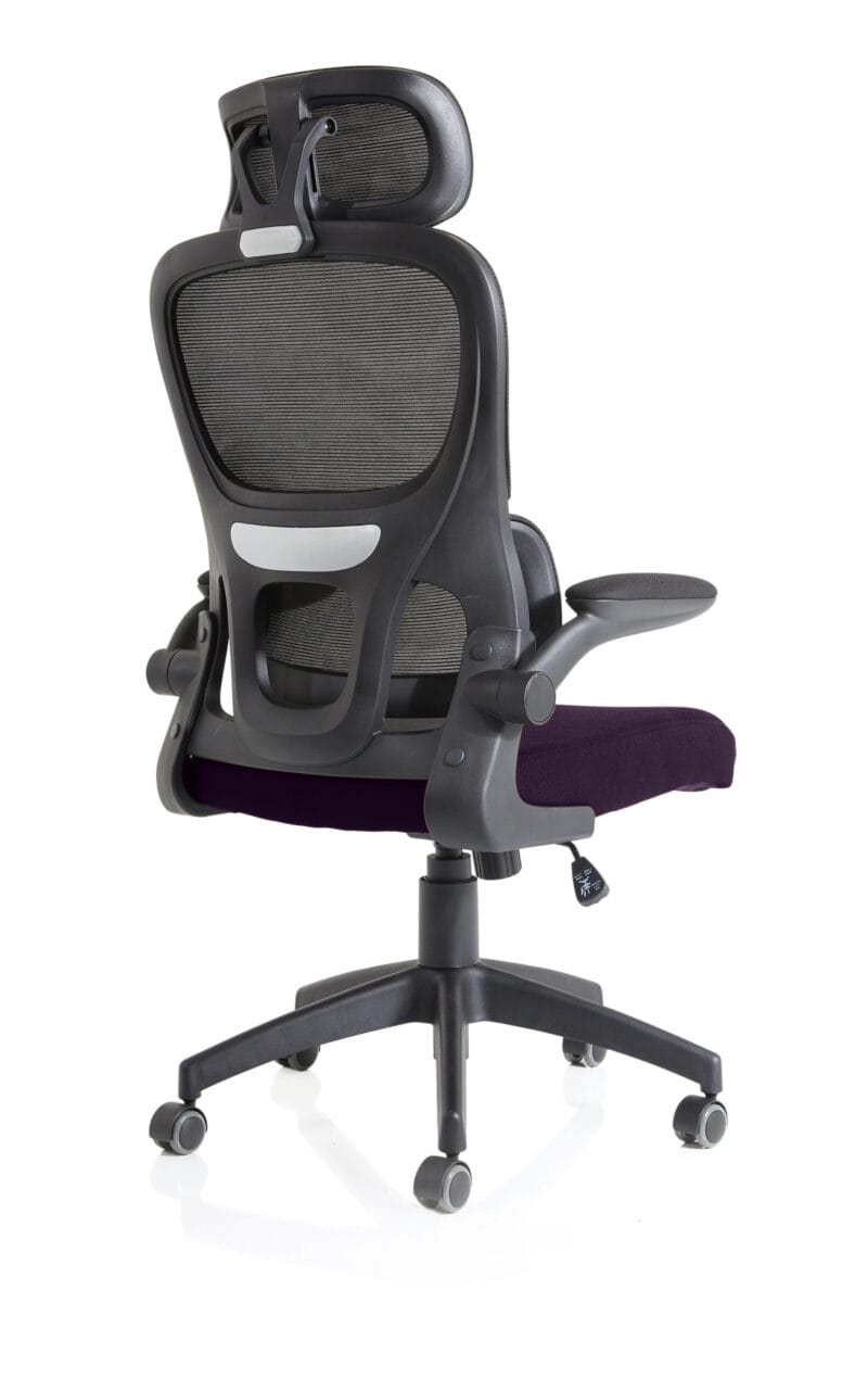 Iris Task Operator Mesh Back Fabric Seat With Headrest - Image 71