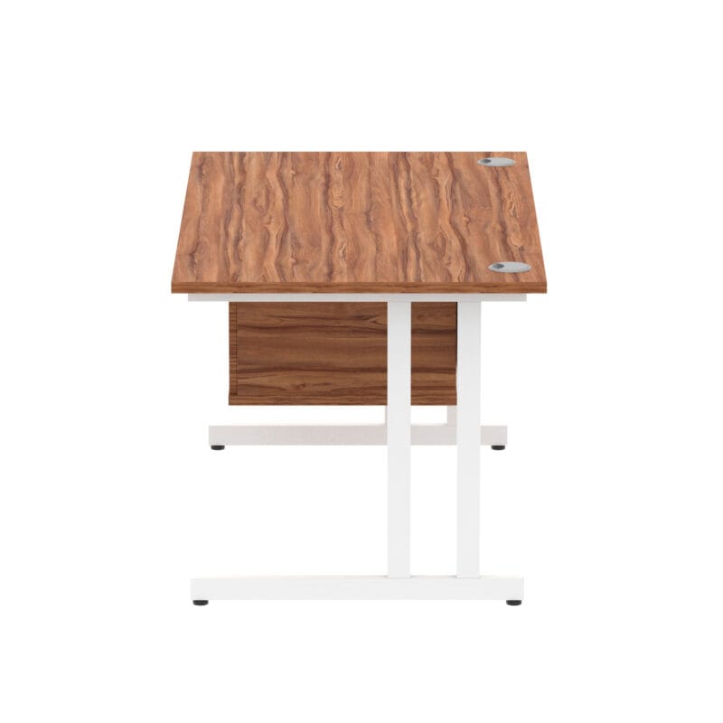 Impulse 1400mm Cantilever Straight Desk With Single Fixed Pedestal - Image 47
