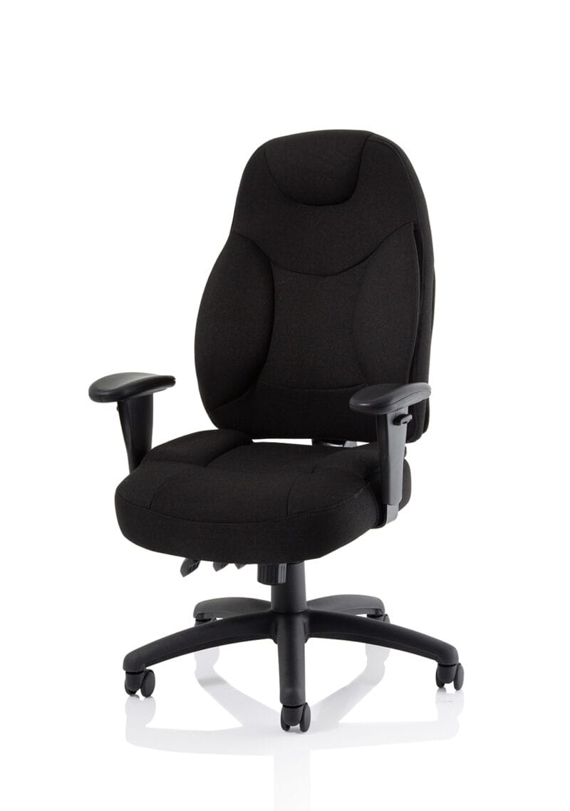 Galaxy Medium Back Task Operator Office Chair with Adjustable Arms - Image 3