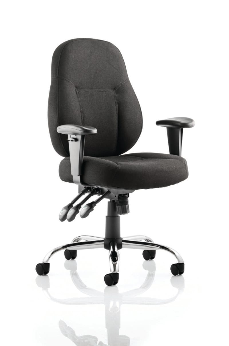 Storm High Back Task Operator Office Chair with Arms