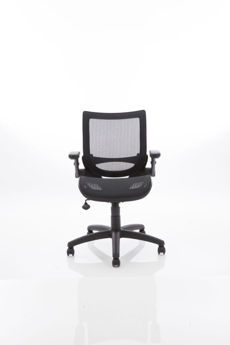 Fuller Medium Mesh Back Task Operator Office Chair with Folding Arms - Image 2