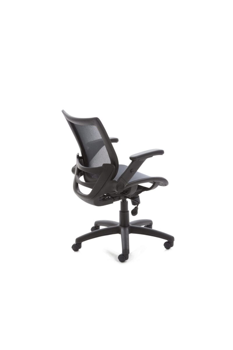 Fuller Medium Mesh Back Task Operator Office Chair with Folding Arms - Image 4