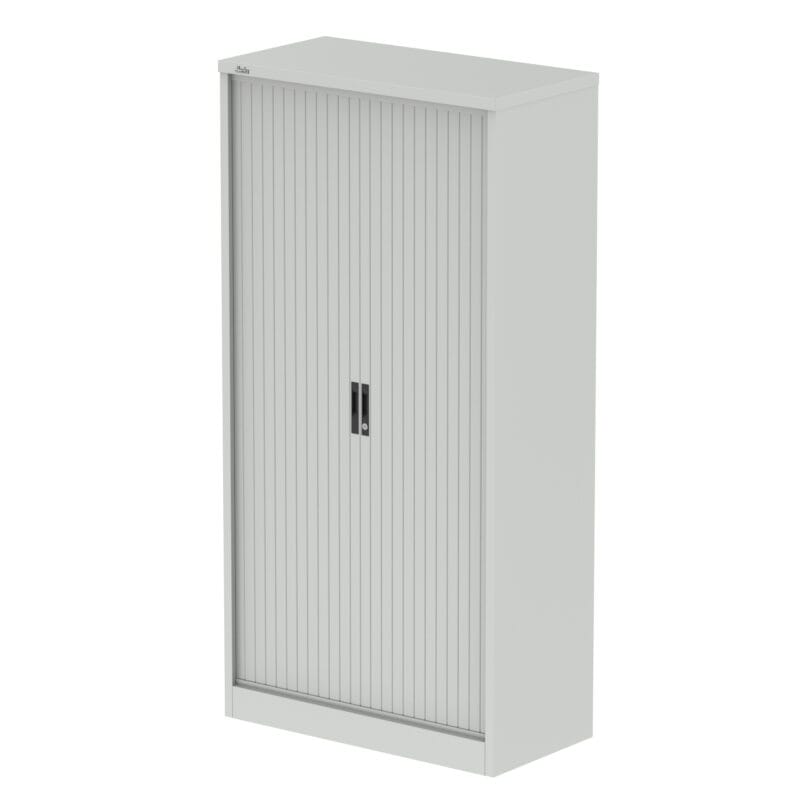 Qube Side Tambour Cupboard With Shelves - Image 3