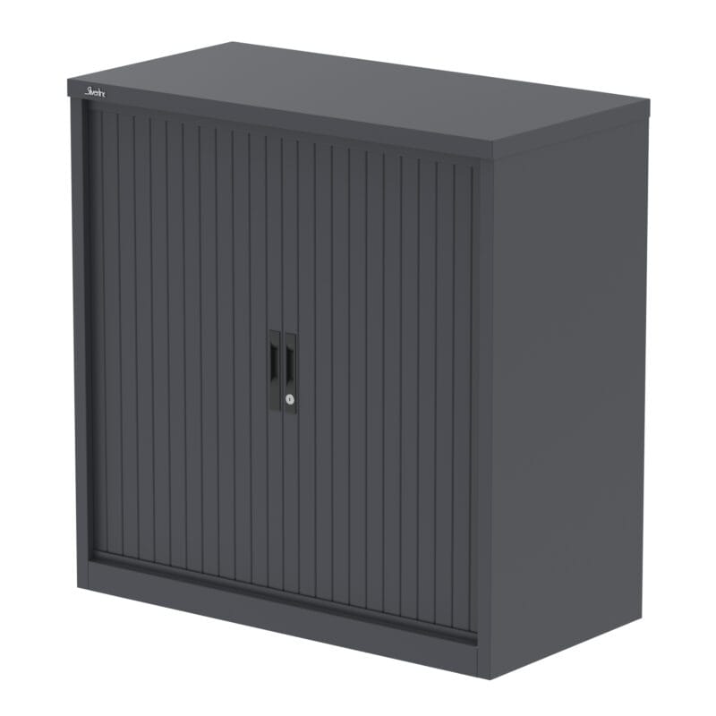 Qube Side Tambour Cupboard With Shelves - Image 8