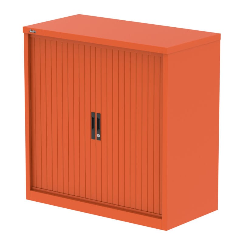 Qube Side Tambour Cupboard With Shelves - Image 16