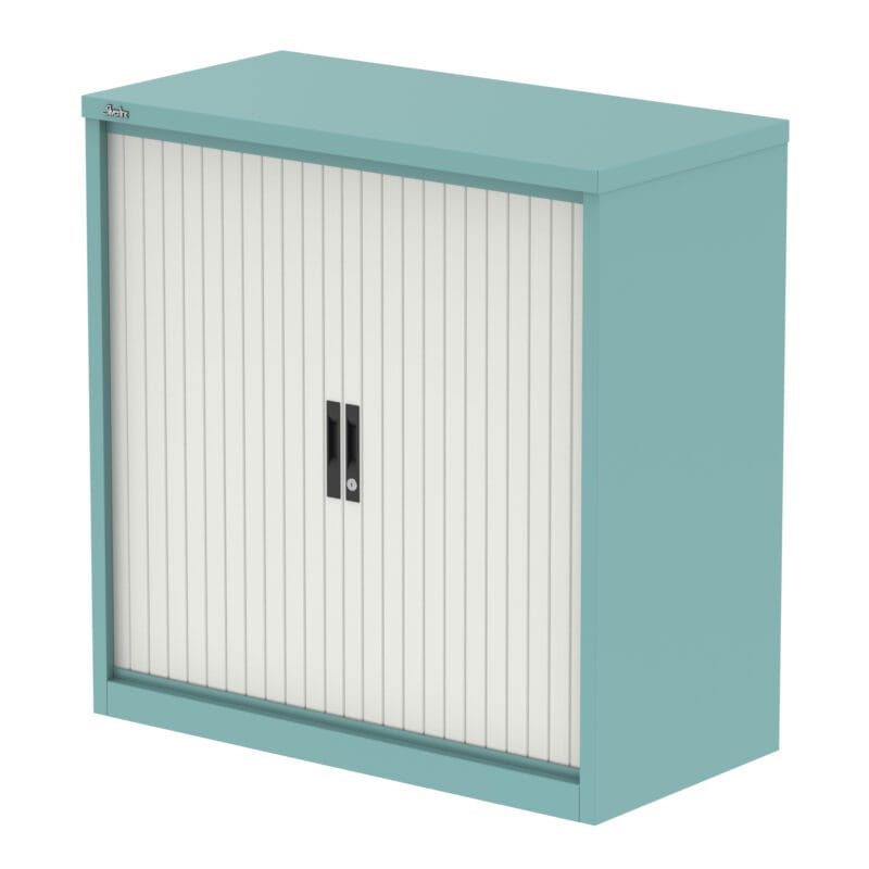 Qube Side Tambour Cupboard With Shelves - Image 27