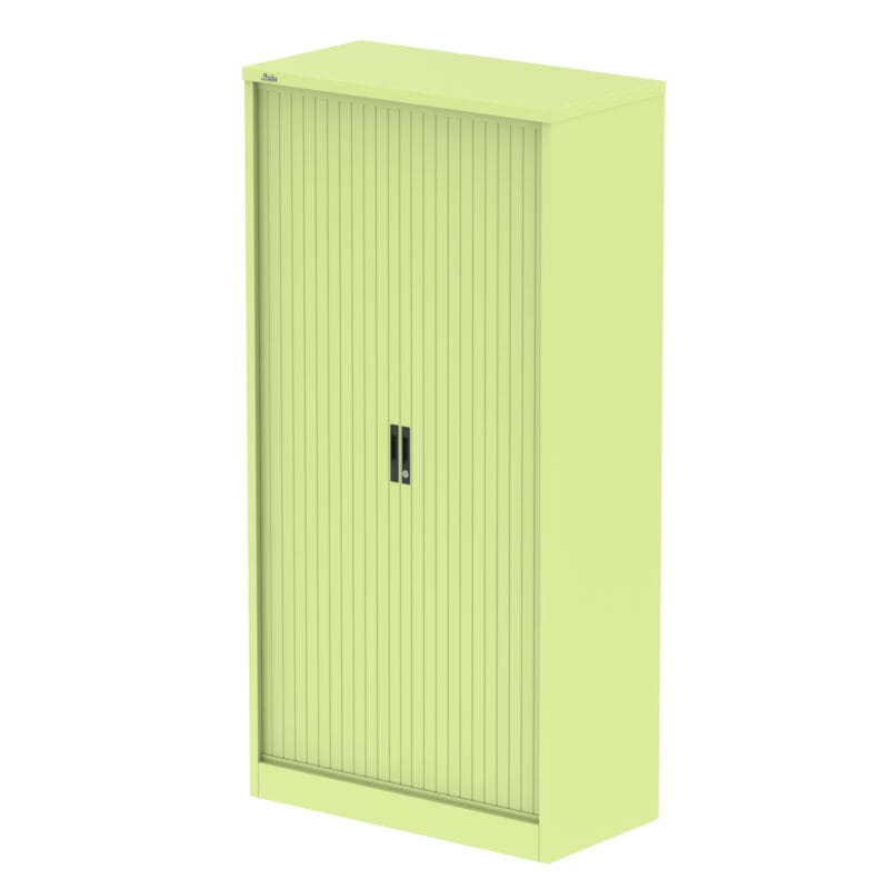 Qube Side Tambour Cupboard With Shelves - Image 35