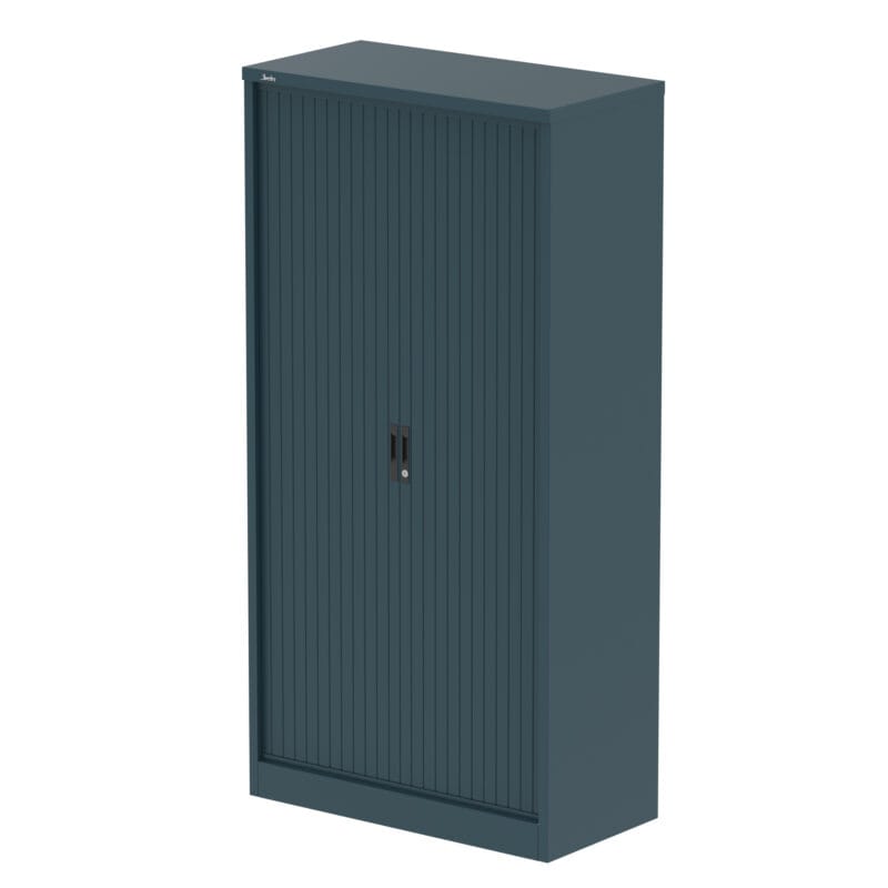 Qube Side Tambour Cupboard With Shelves - Image 36