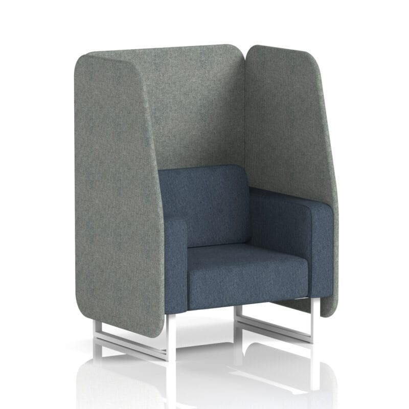 Brixworth Open Booth With White Legs in Two Tone - Image 13
