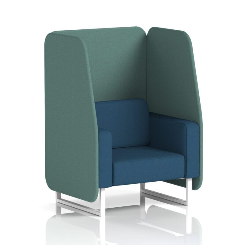 Brixworth Open Booth With White Legs in Two Tone - Image 73