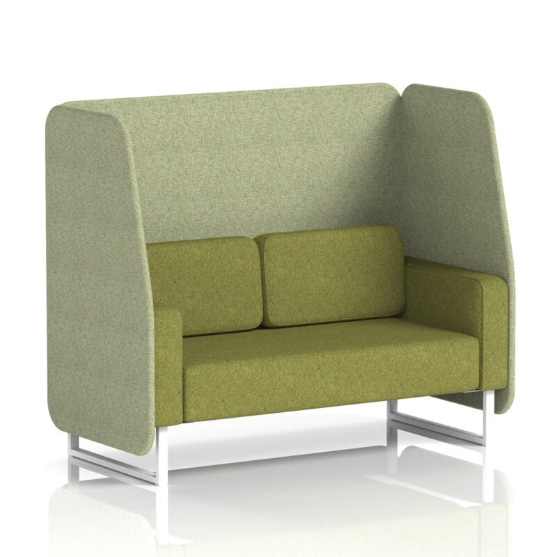Brixworth Open Booth With White Legs in Two Tone - Image 2