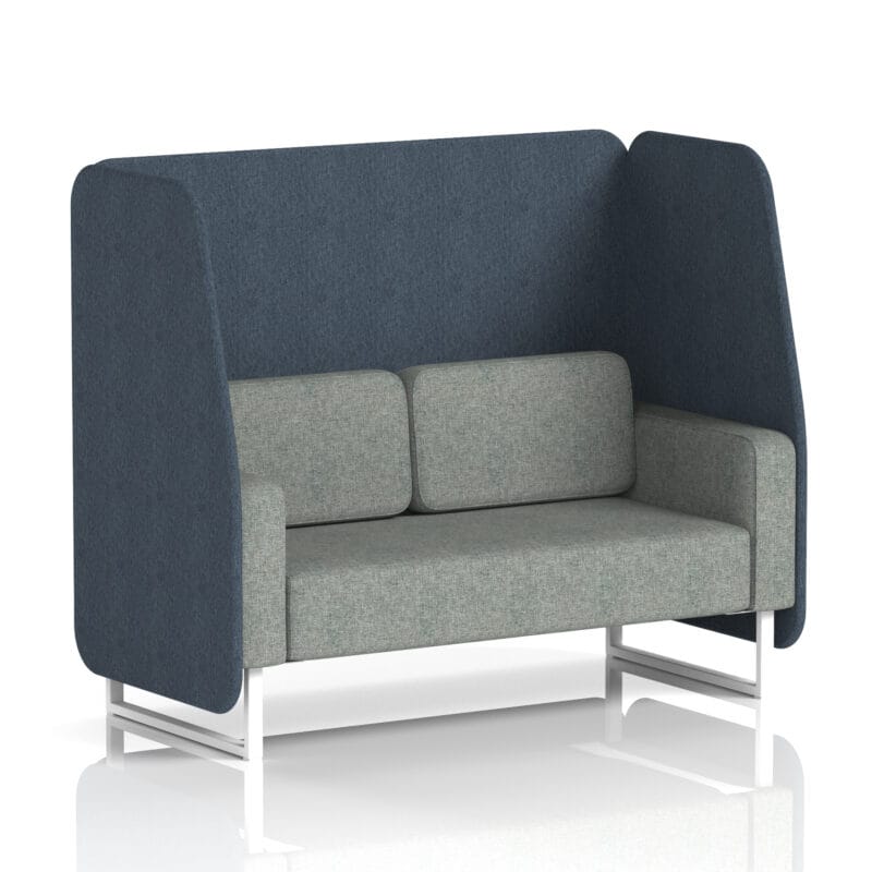 Brixworth Open Booth With White Legs in Two Tone - Image 8
