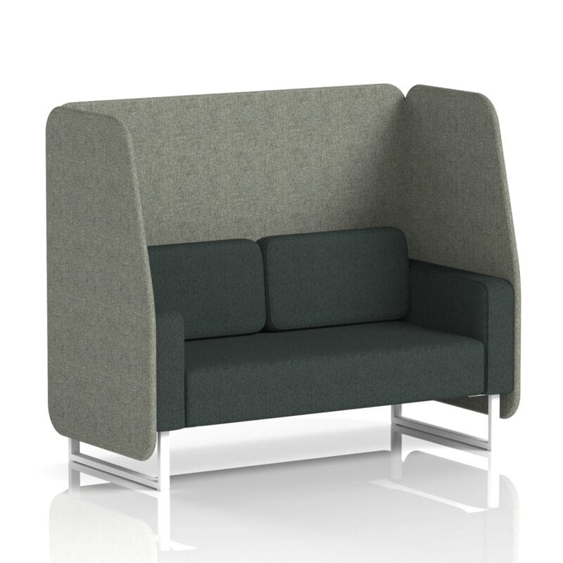 Brixworth Open Booth With White Legs in Two Tone - Image 17