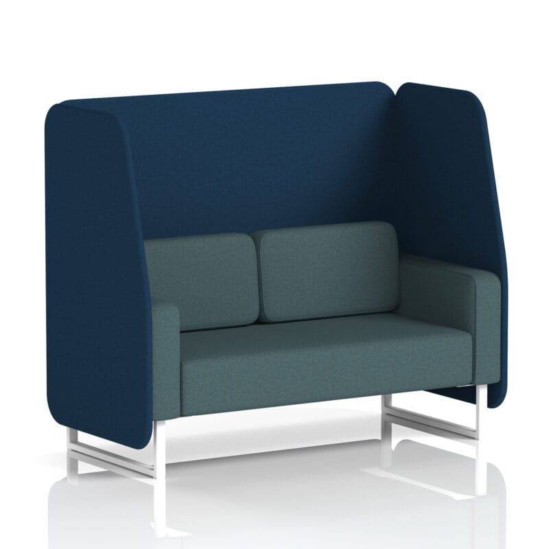 Brixworth Open Booth With White Legs in Two Tone - Image 23