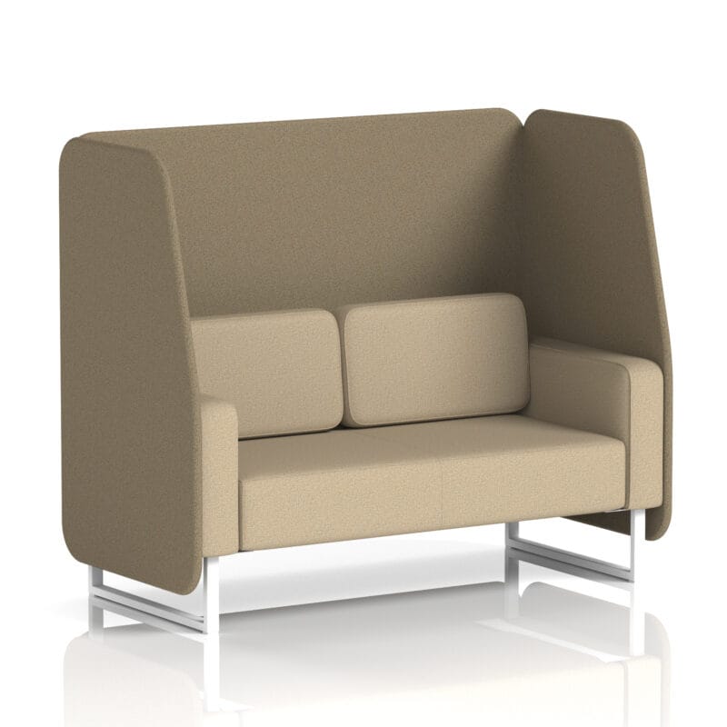 Brixworth Open Booth With White Legs in Two Tone - Image 38