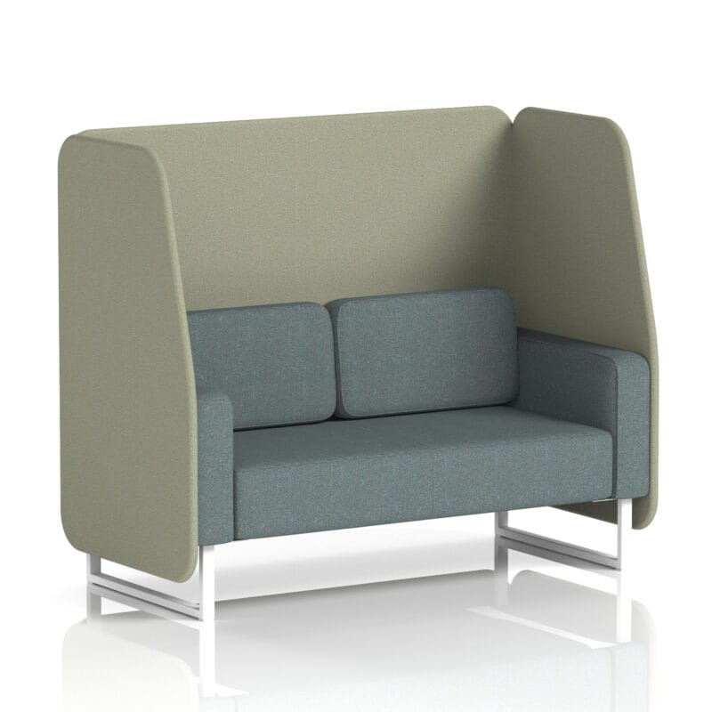 Brixworth Open Booth With White Legs in Two Tone - Image 44