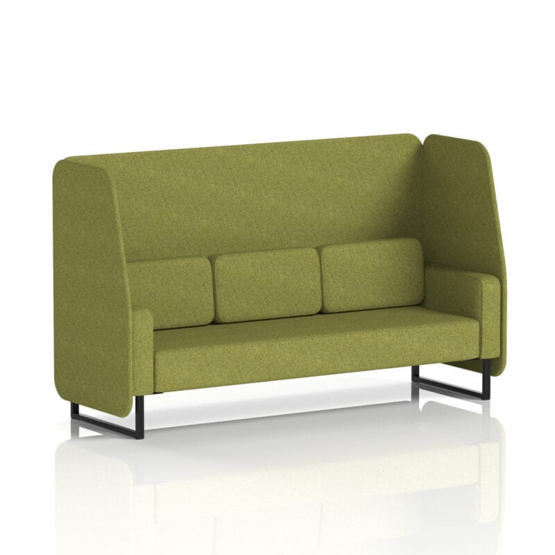 Brixworth Open Booth With Black Legs in Single Tone - Image 12