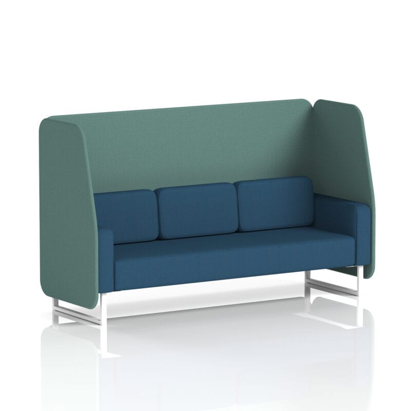 Brixworth Open Booth With White Legs in Two Tone - Image 75