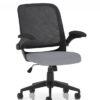 Crew Task Operator Mesh Chair with Folding Arms
