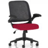 Crew Task Operator Mesh Chair with Folding Arms