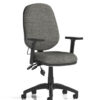 adjacent view of grey eclipse plus 2 medium back task chair on workplace design uk