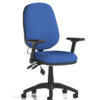 adjacent view of blue eclipse plus 2 medium back task chair on workplace design uk