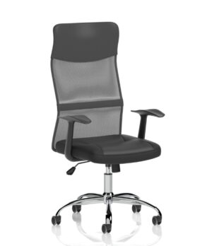 adjacent view of the vegalite mesh back office chair on workplace design uk