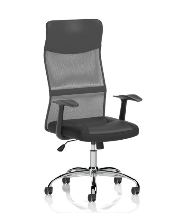 adjacent view of the vegalite mesh back office chair on workplace design uk