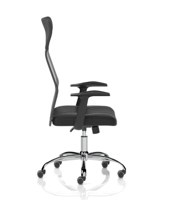 side view of the vegalite mesh back office chair on workplace design uk